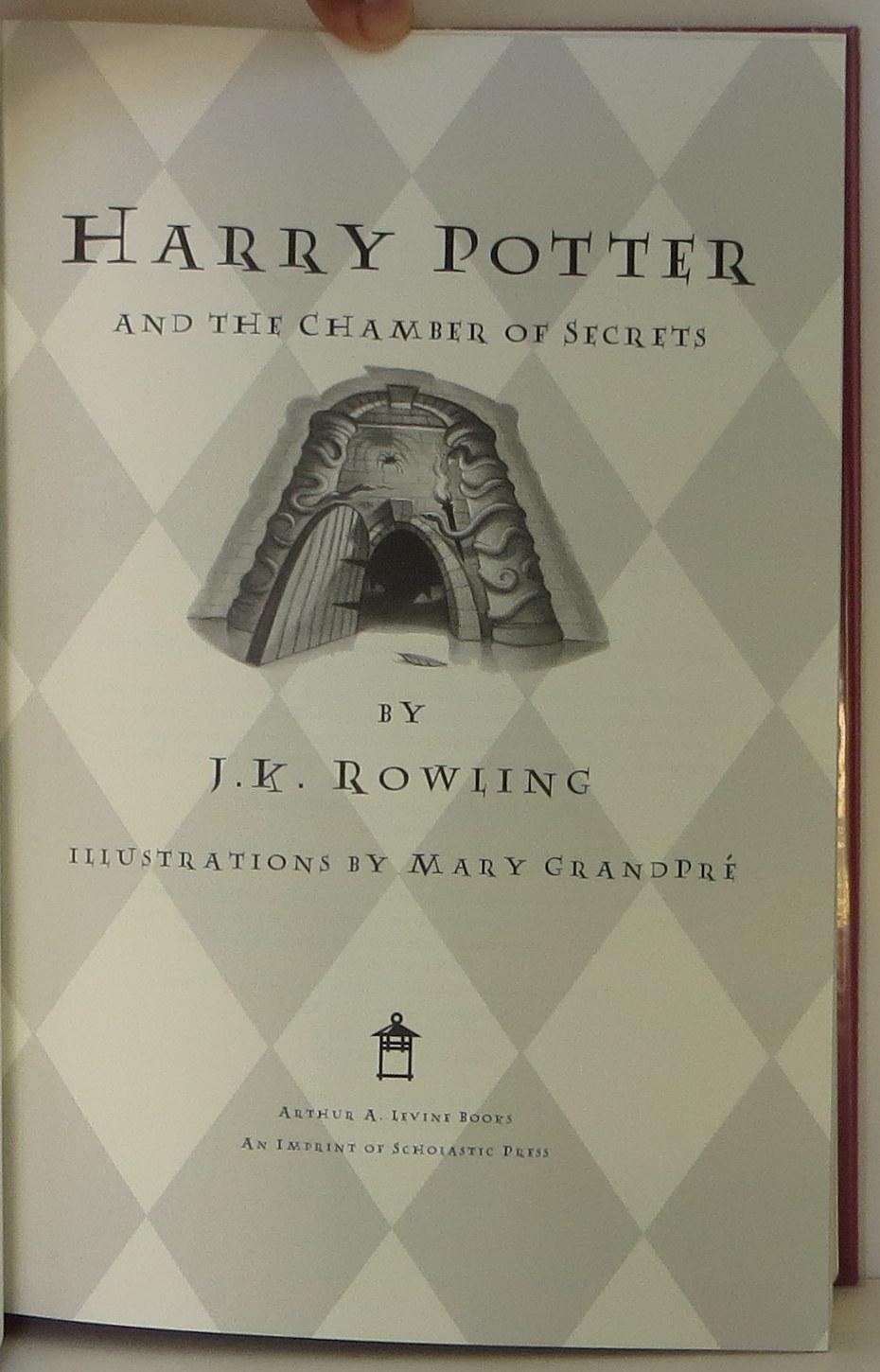 Harry Potter and the Chamber of Secrets J. K. Rowling Special