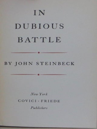 In Dubious Battle