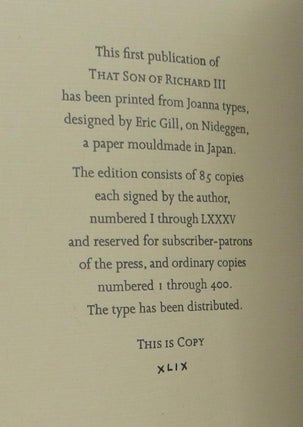 That Son of Richard III