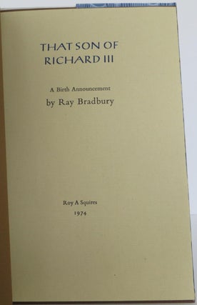 That Son of Richard III
