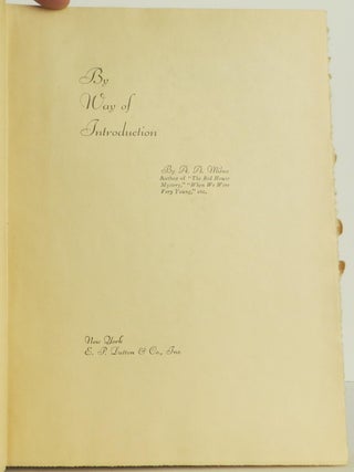 By Way of Introduction