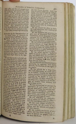 The American Declaration of Independence In The Gentleman's Magazine, and Historical Chronicle (London, 1776) Vol. 46, No. 1 (January 1776) to No. 12 (December 1776)