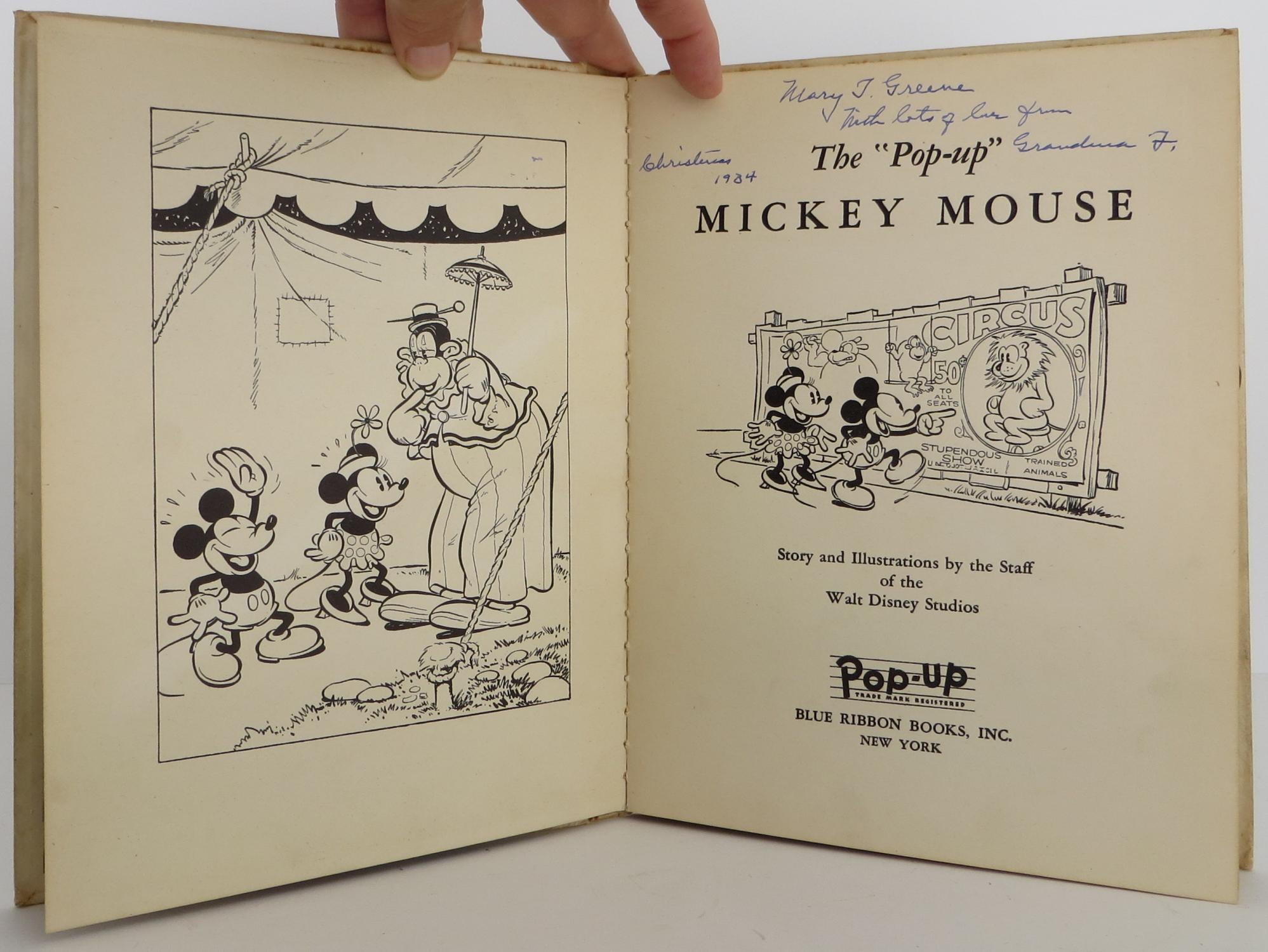 The Pop-Up Mickey Mouse by Walt Disney on Bookbid Rare Books