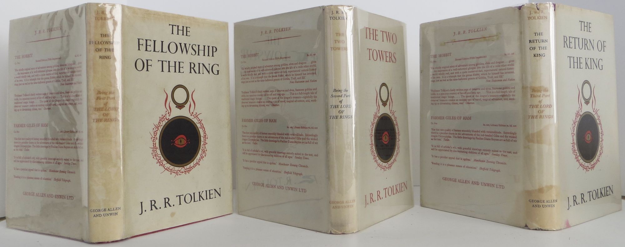 The Lord of the Rings-The Fellowship the Rings, The Two Towers and The Return of King | J. R. Tolkien | first, advance review copy