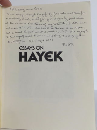 Essays on Hayek