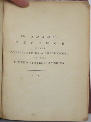 A Defence of the Constitutions