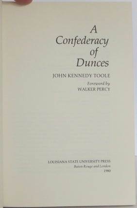 A Confederacy of Dunces