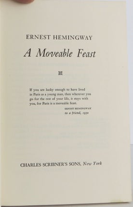 A Moveable Feast