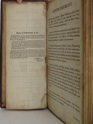 Seller Image More images A dictionary of the English language: in which the words are deduced from their originals . abstracted from the folio edition by the author . to which are prefixed a grammar of the English language, and the preface to the folio edition