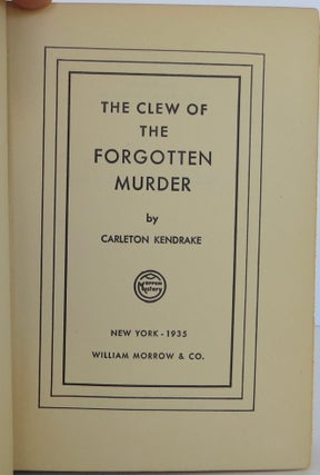 The Clew of the Forgotten Murder