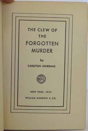 The Clew of the Forgotten Murder