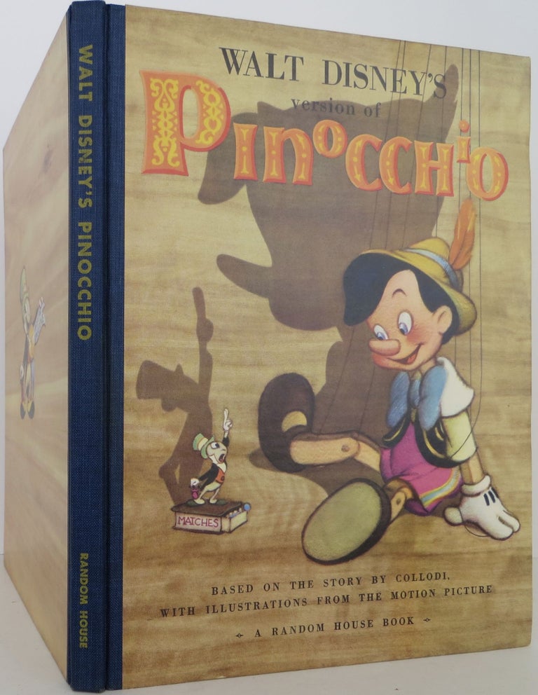 Item #20092001 Walt Disney's version of Pinocchio. Walt Disney, Collodi.