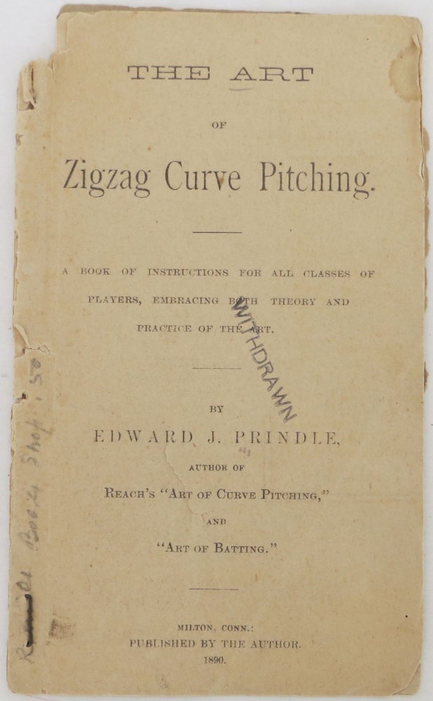 Item #2011603 The Art of Zigzag Curve Pitching. Edward J. Prindle.