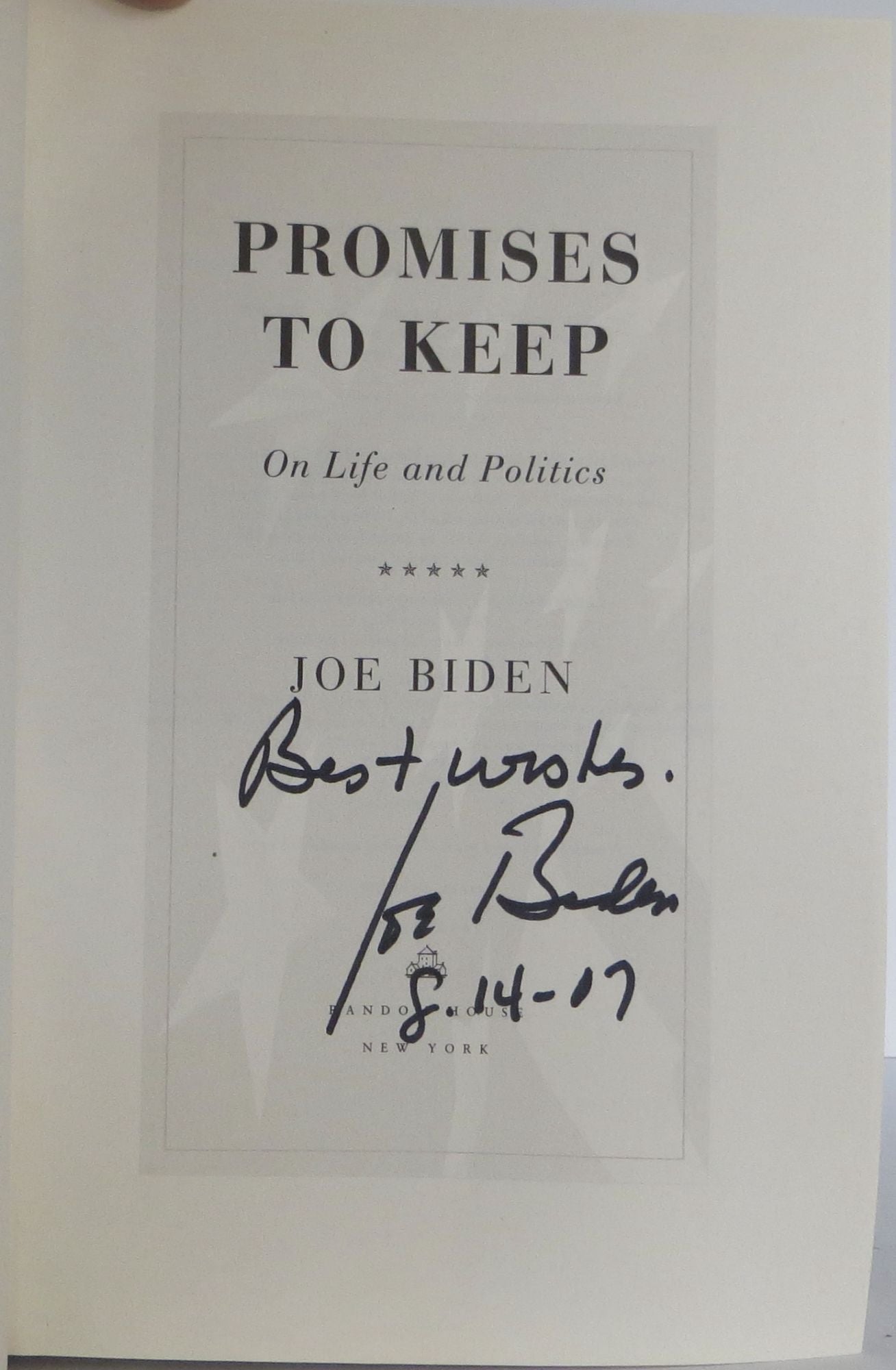 Promises To Keep | Joe Biden | First