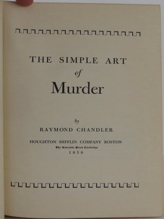 The Simple Art of Murder
