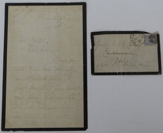 Item #2109019 Autograph Letter, signed, from the star of Our American Cousin. Laura Keene,...