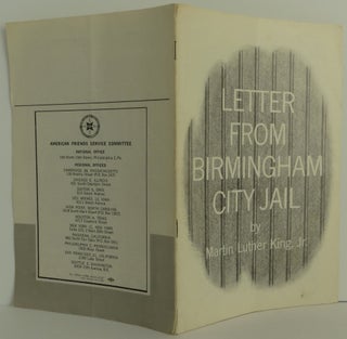 Item #2111002 Letter from Birmingham City Jail. Martin Luther King