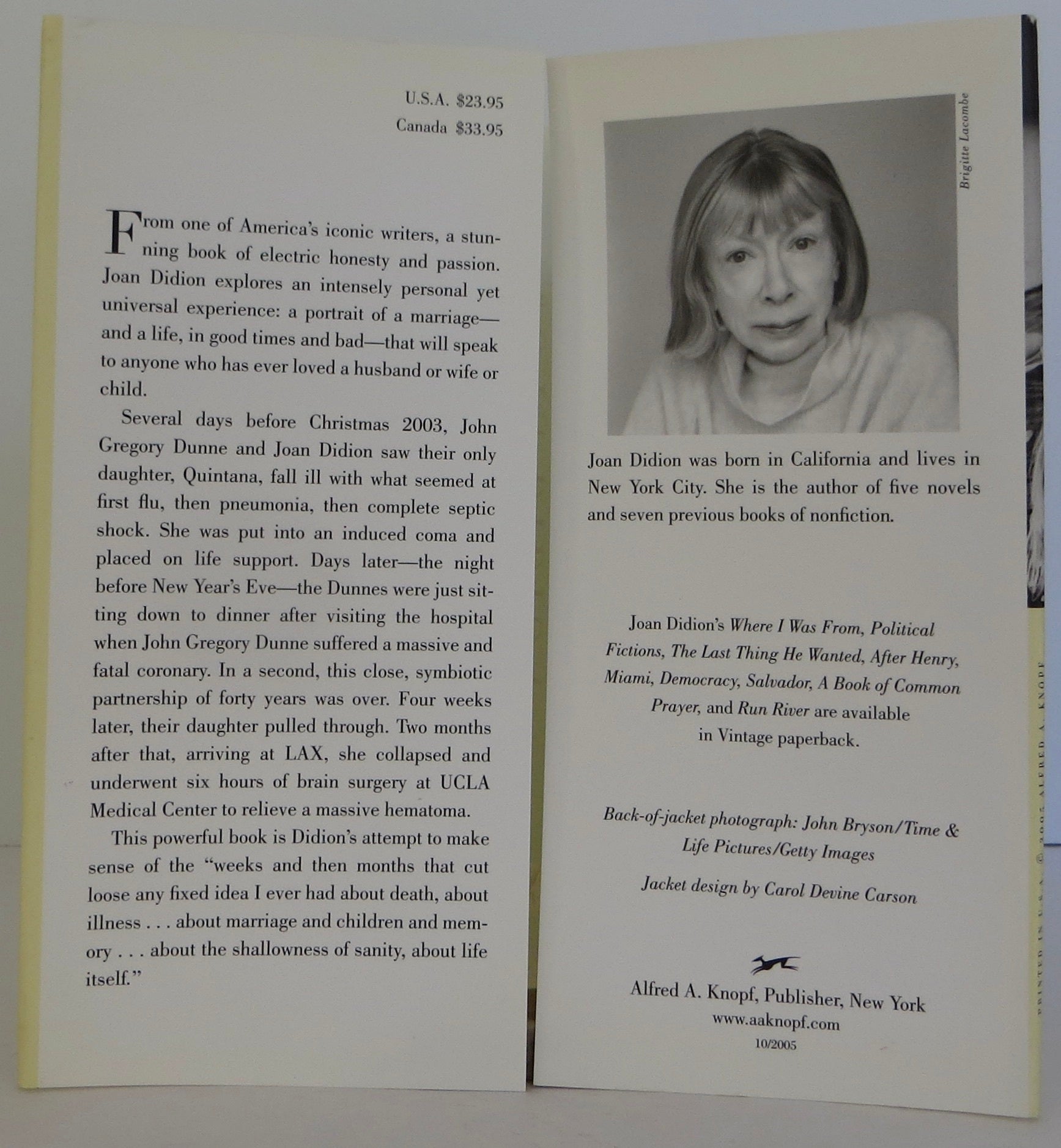 The Year Of Magical Thinking Joan Didion 11th Printing The year of magical thinking joan didion 11th printing