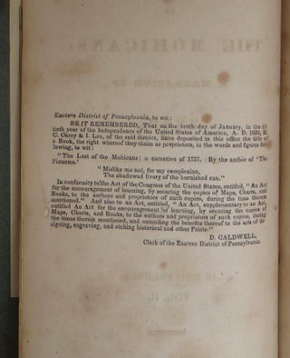 The Last of the Mohicans, Vol. I and II