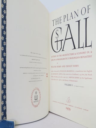 The Plan of St. Gall: A Study of the Architecture and Economy of, and Life in a Paradigmatic Carolingian Monastery.