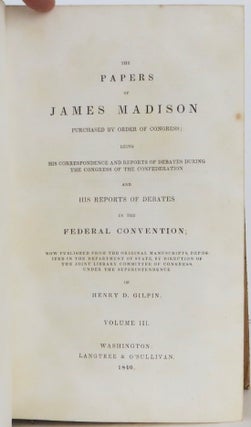 The Papers of James Madison, 3 Volume Set