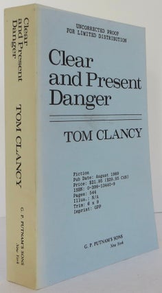 Item #2206066 Clear and Present Danger. Tom Clancy