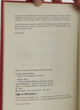 Surely You're Joking, Mr. Feynman!