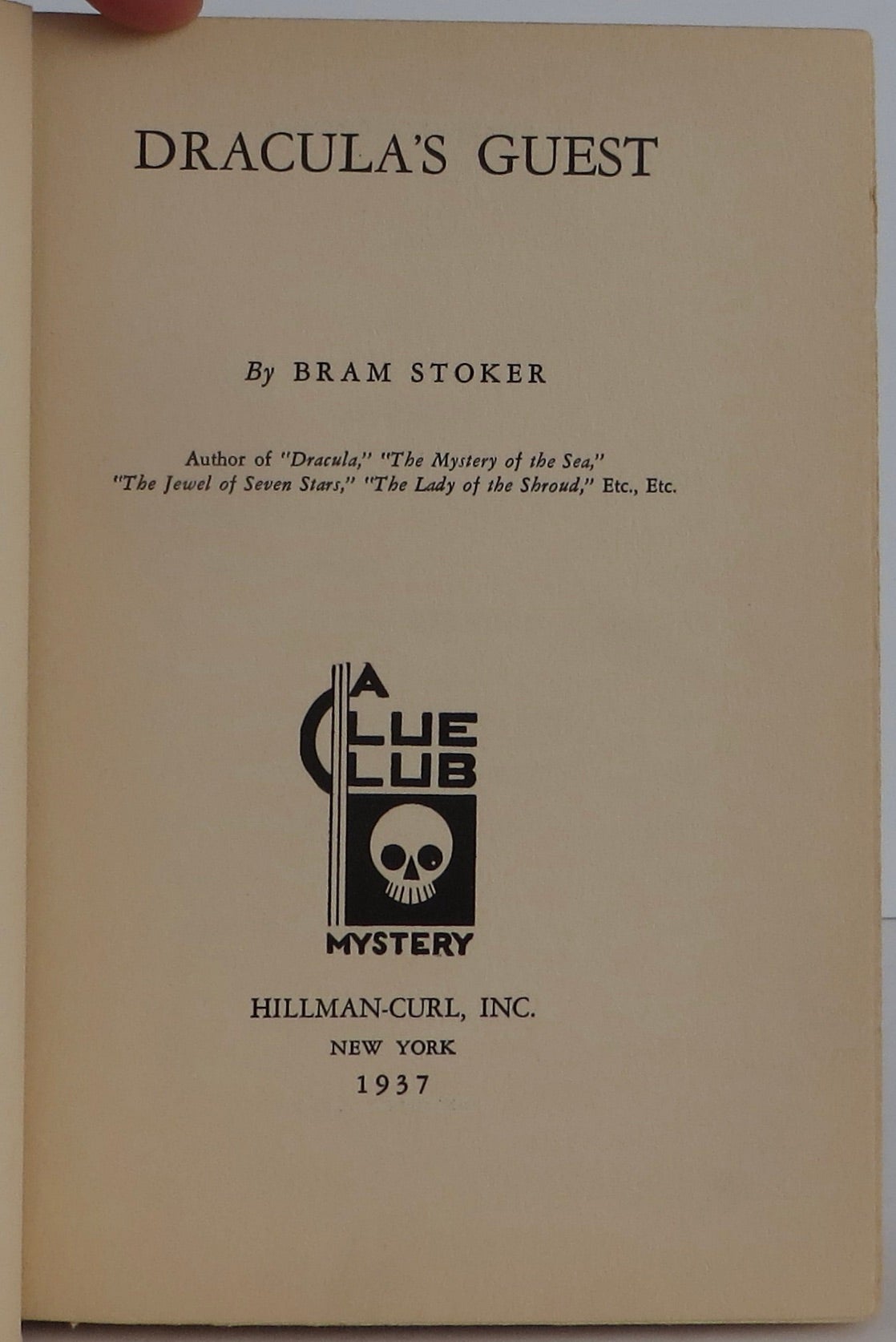 Dracula's Guest | Bram Stoker | First