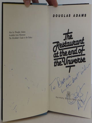 The Restaurant at the Edge of the Universe