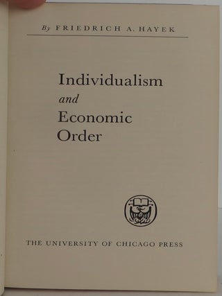 Individualism and Economic Order