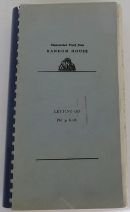 Item #2302001 Letting Go. Philip Roth