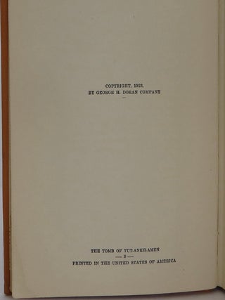 The Tomb of Tut-Ankh-Amen, Vol 1