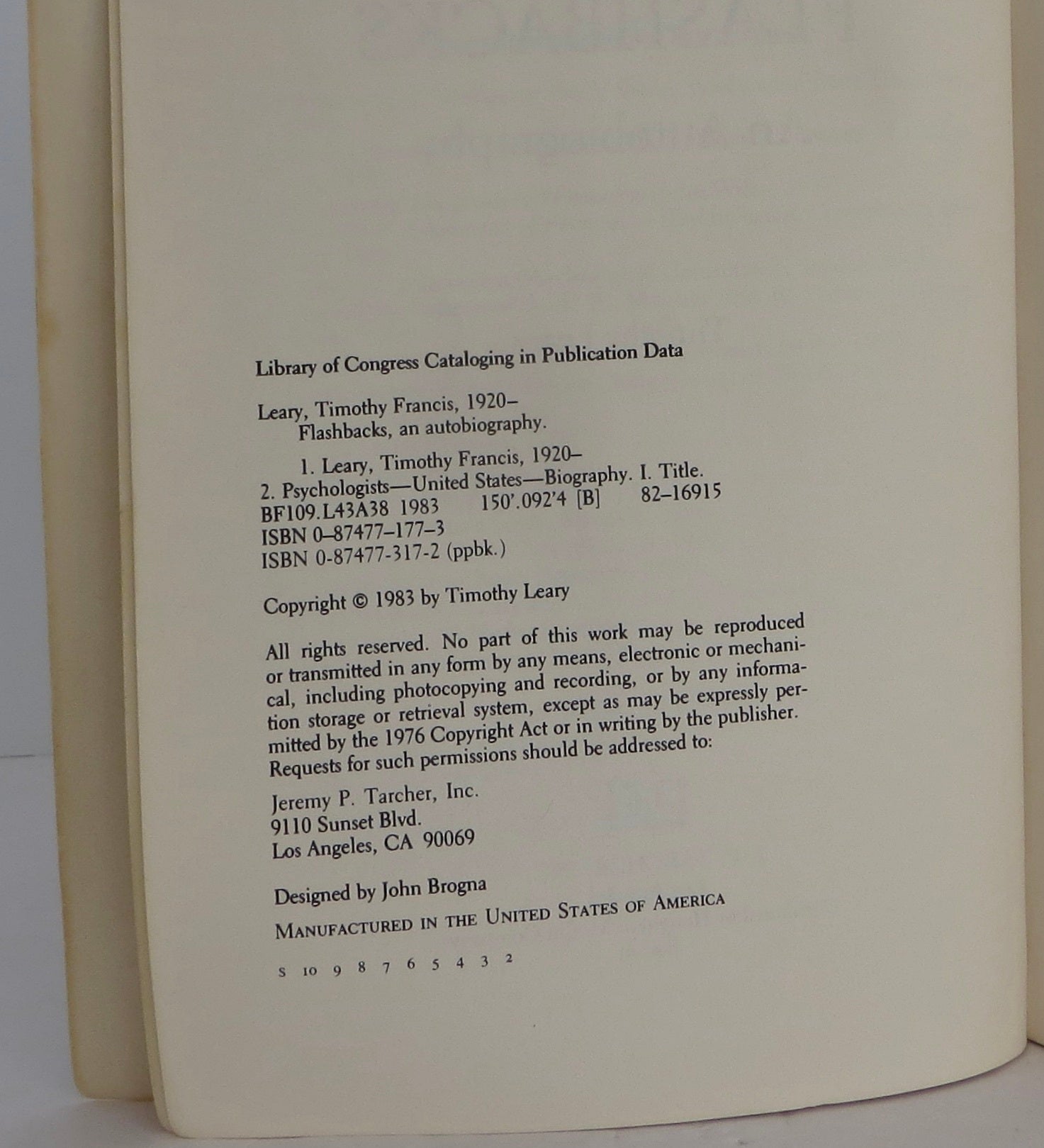 Flashbacks | Timothy Leary | first