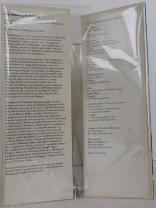 Claes Oldenburg: An Anthology