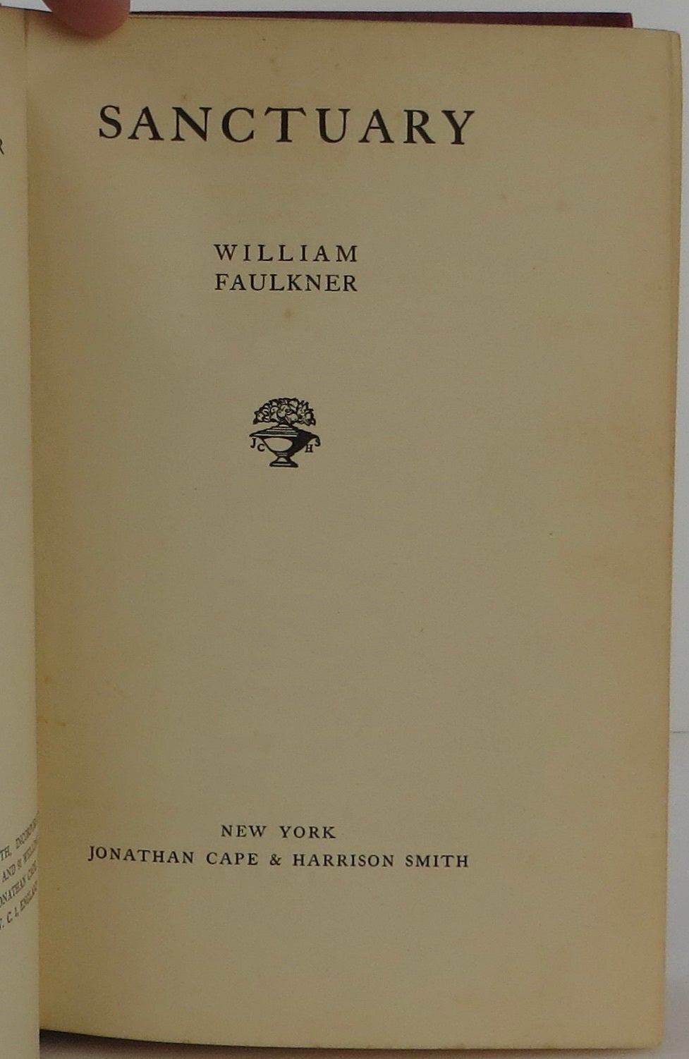 Sanctuary | William Faulkner | First
