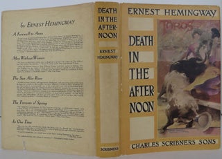 Item #2309013 Death in the Afternoon. Ernest Hemingway