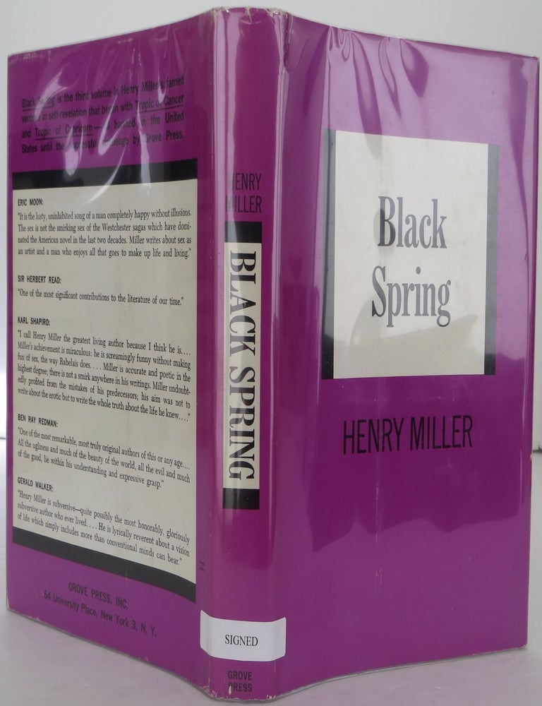 Item #2311102 Black Spring. Henry Miller.