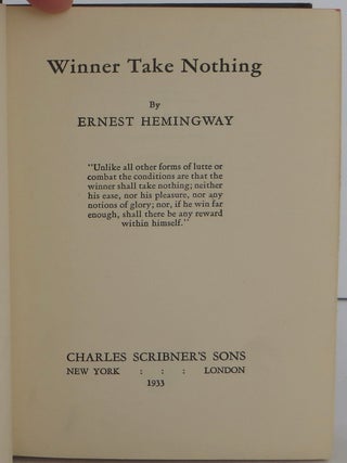 Winner Take Nothing