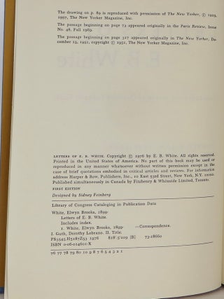 The Letters of E. B. White
