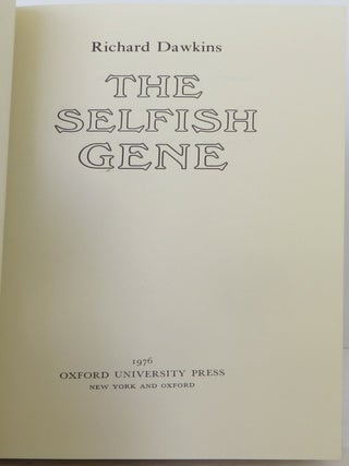 The Selfish Gene