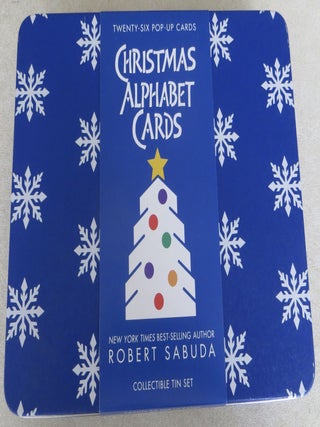Item #2410030 Christmas Alphabet Cards: Collectible Tin Set. Robert Sabuda