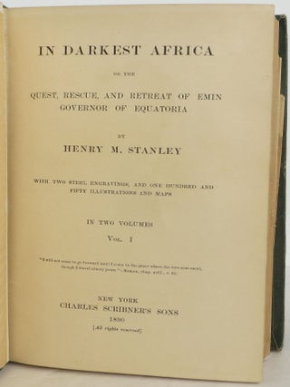 In Darkest Africa or the Quest, Rescue, and Retreat of Emin Governor of Equatoria