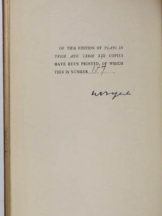 Plays in Prose and Verse