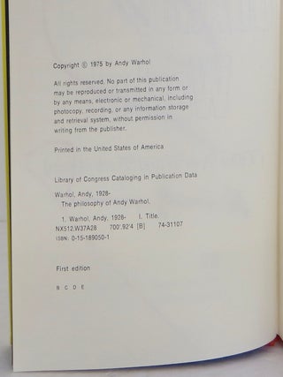 The Philosophy of Andy Warhol
