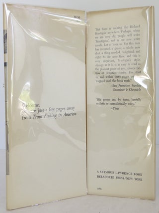 Richard Brautigan's Trout Fishing in America, The Pill Versus the Springhill Mine Disaster, and In Watermelon Sugar