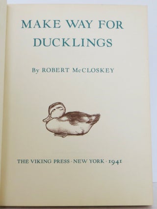 Make Way for Ducklings
