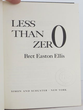 Less Than Zero